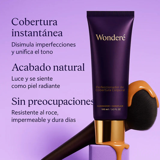 WONDERE Perfeccionador de Cobertura Corporal (Incluye Brocha Corporal)