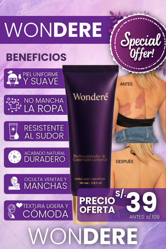 WONDERE -- (Incluye Brocha Corporal)