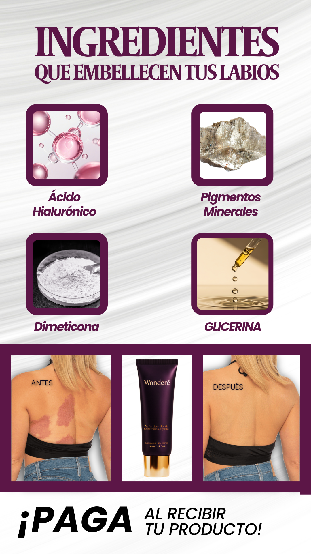WONDERE :: perfeccionador De Cobertura Corporal (INCLUYE BROCHA)